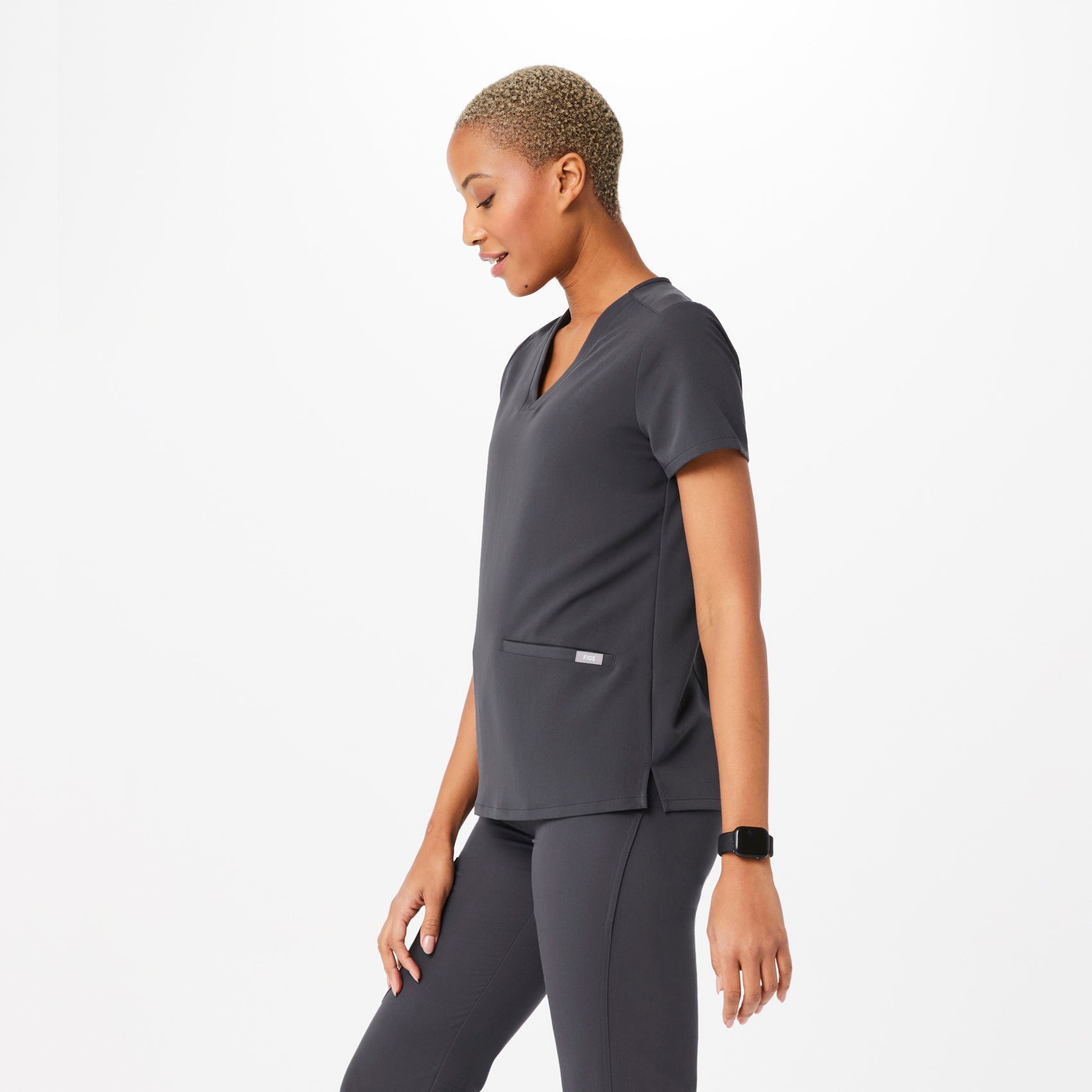 Casma Scrub Top™ - Charcoal