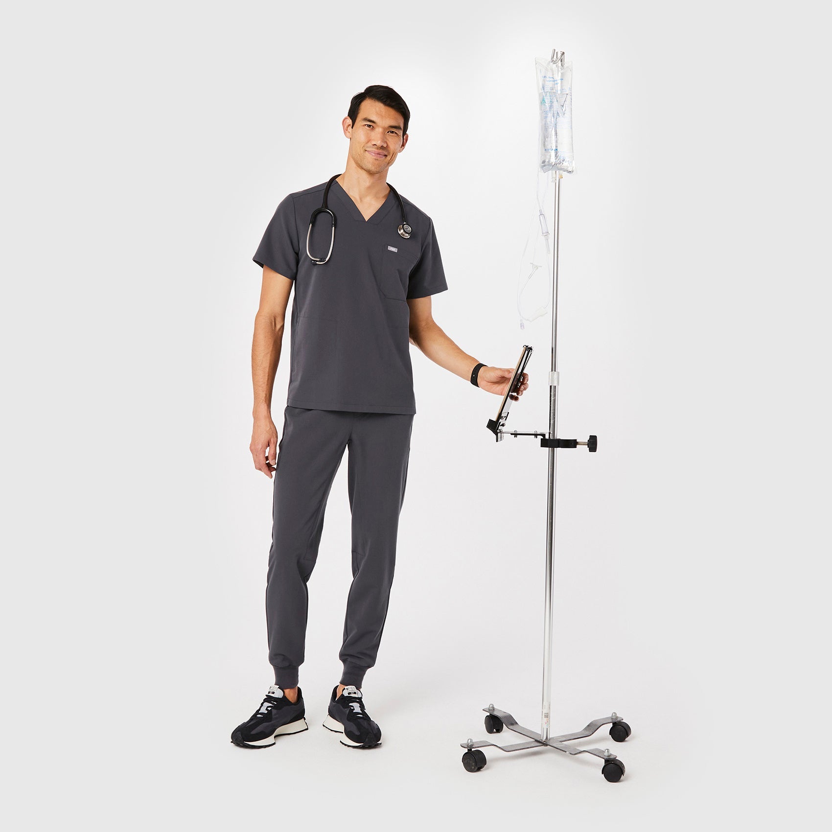Chisec Scrub Top™ - Charcoal