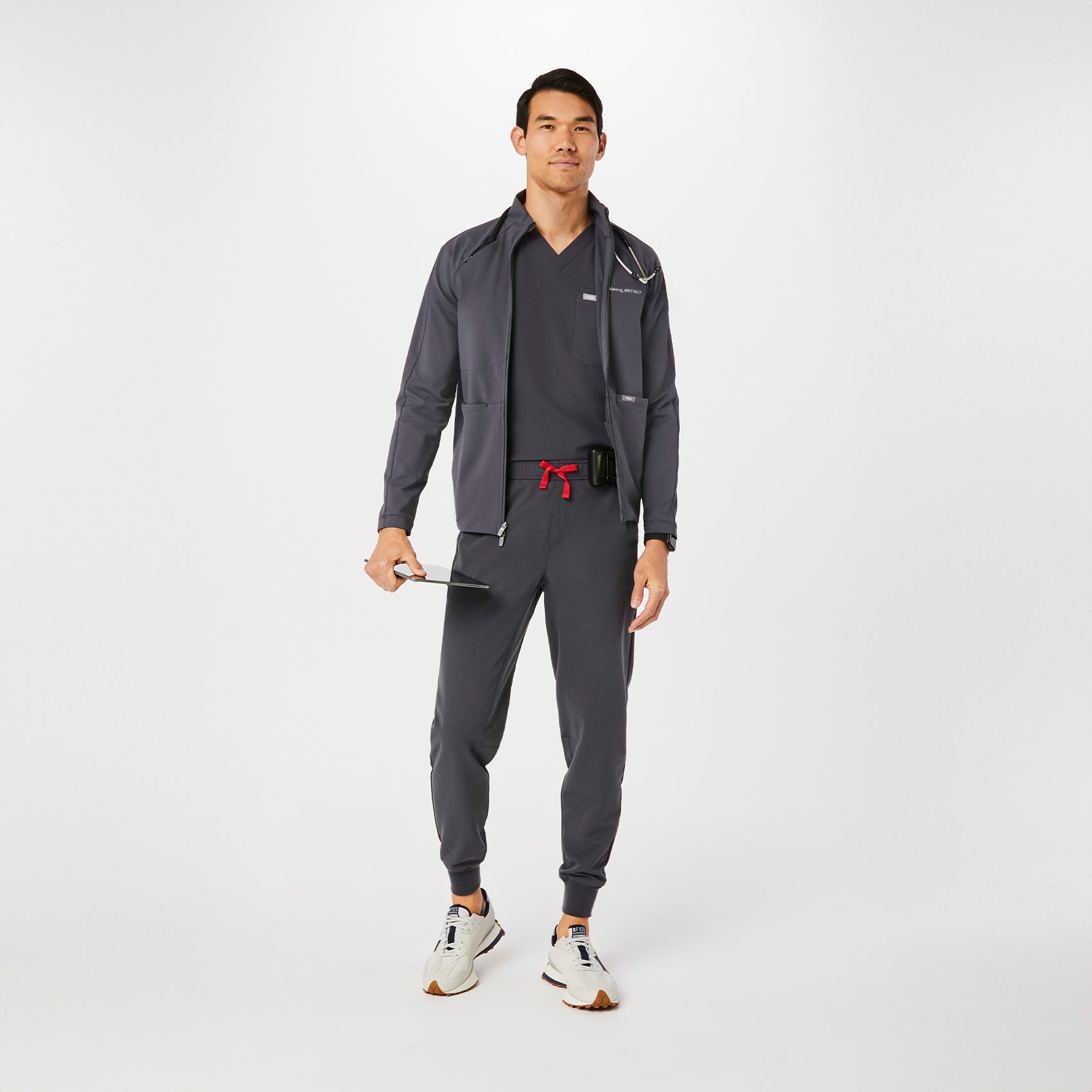 ContourKnit Scrub Jacket™ - Charcoal