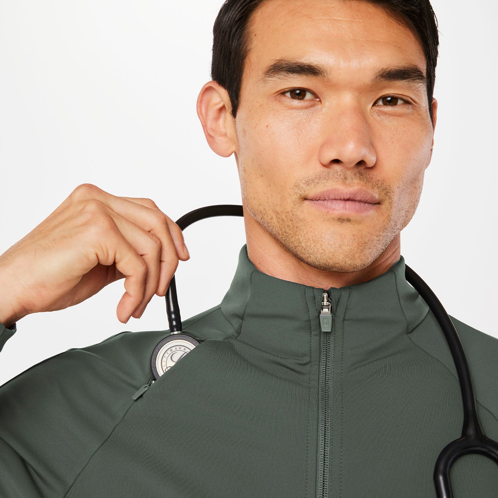 ContourKnit Scrub Jacket™ - Moss