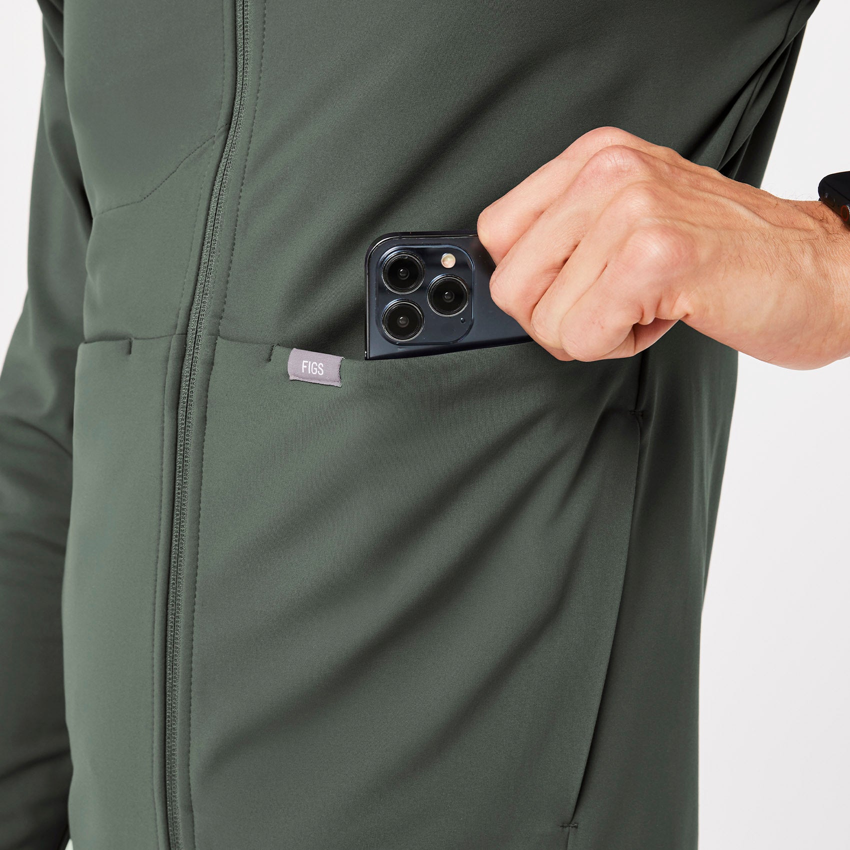 ContourKnit Scrub Jacket™ - Moss