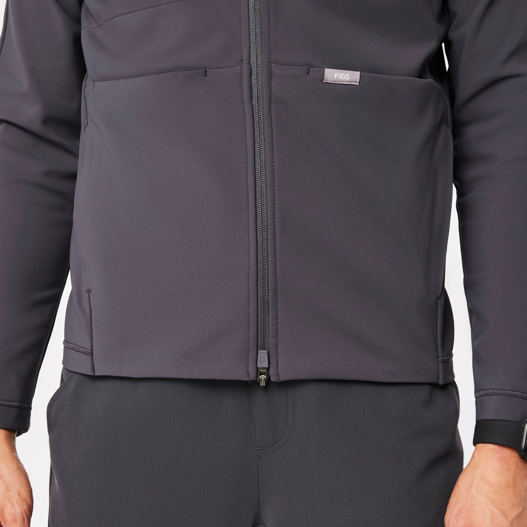ContourKnit Scrub Jacket™ - Charcoal
