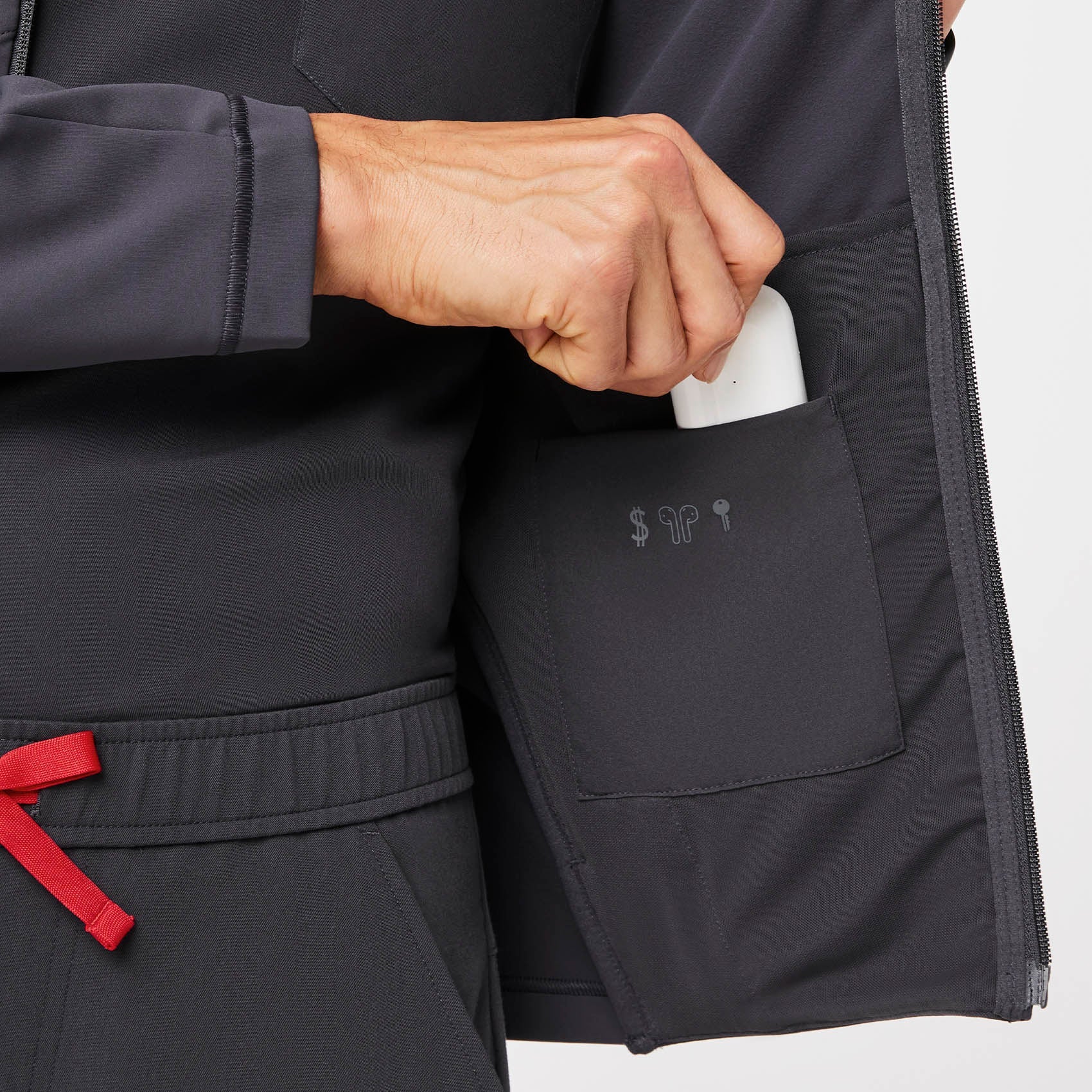 ContourKnit Scrub Jacket™ - Charcoal