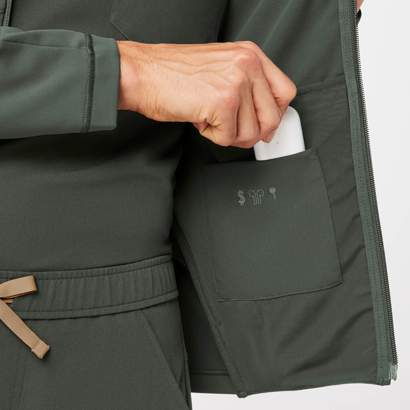 ContourKnit Scrub Jacket™ - Moss