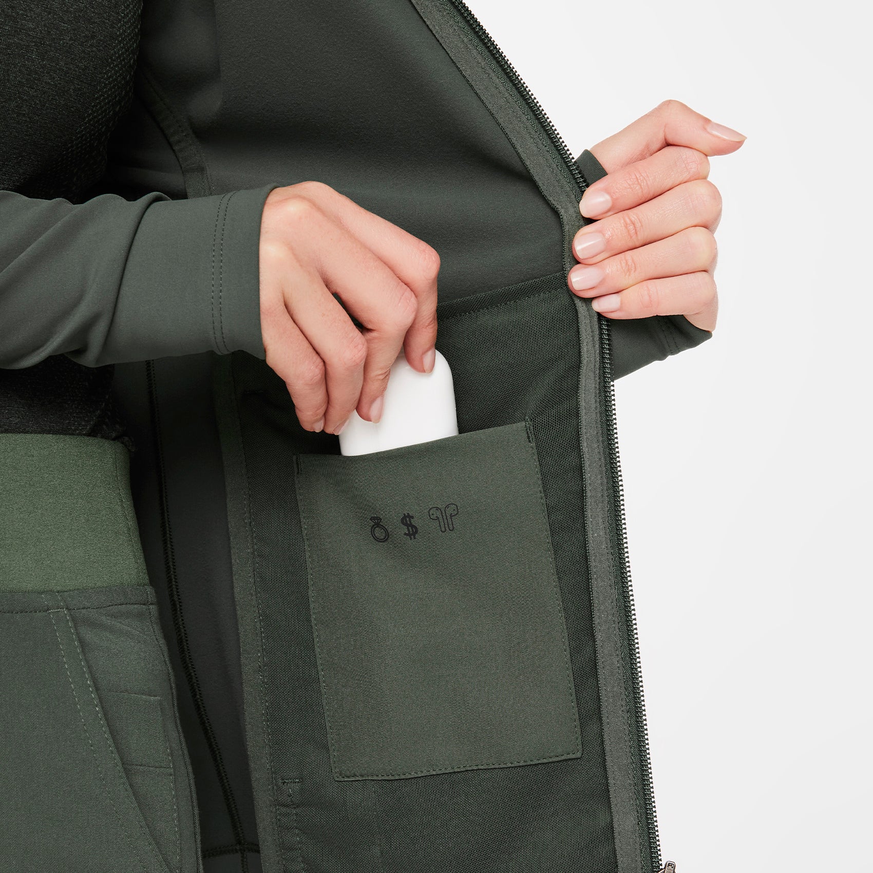 ContourKnit Scrub Jacket™ - Moss