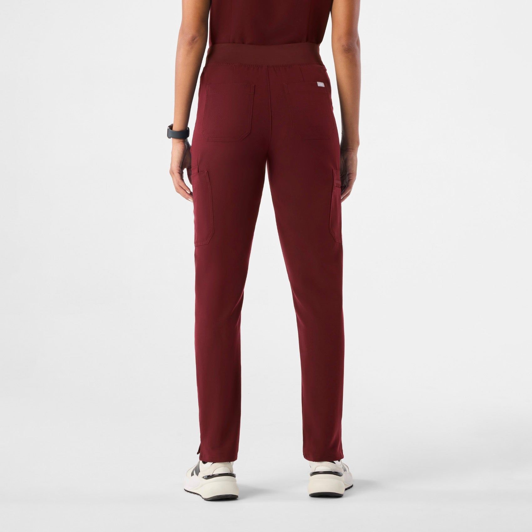 Yola High-Rise Slim Scrub Pant™ - Burgundy