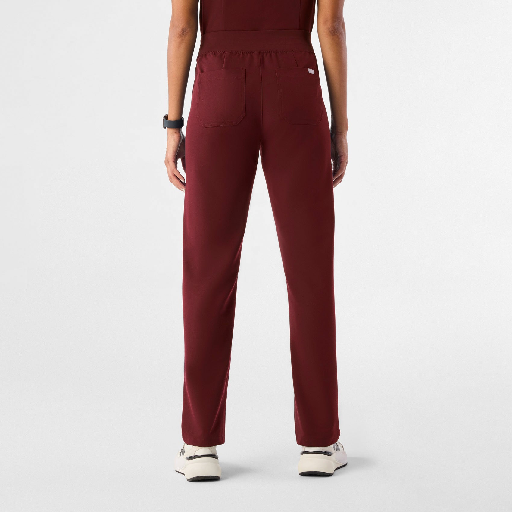 Livingston High-Rise Straight-Leg Scrub Pant™ - Burgundy