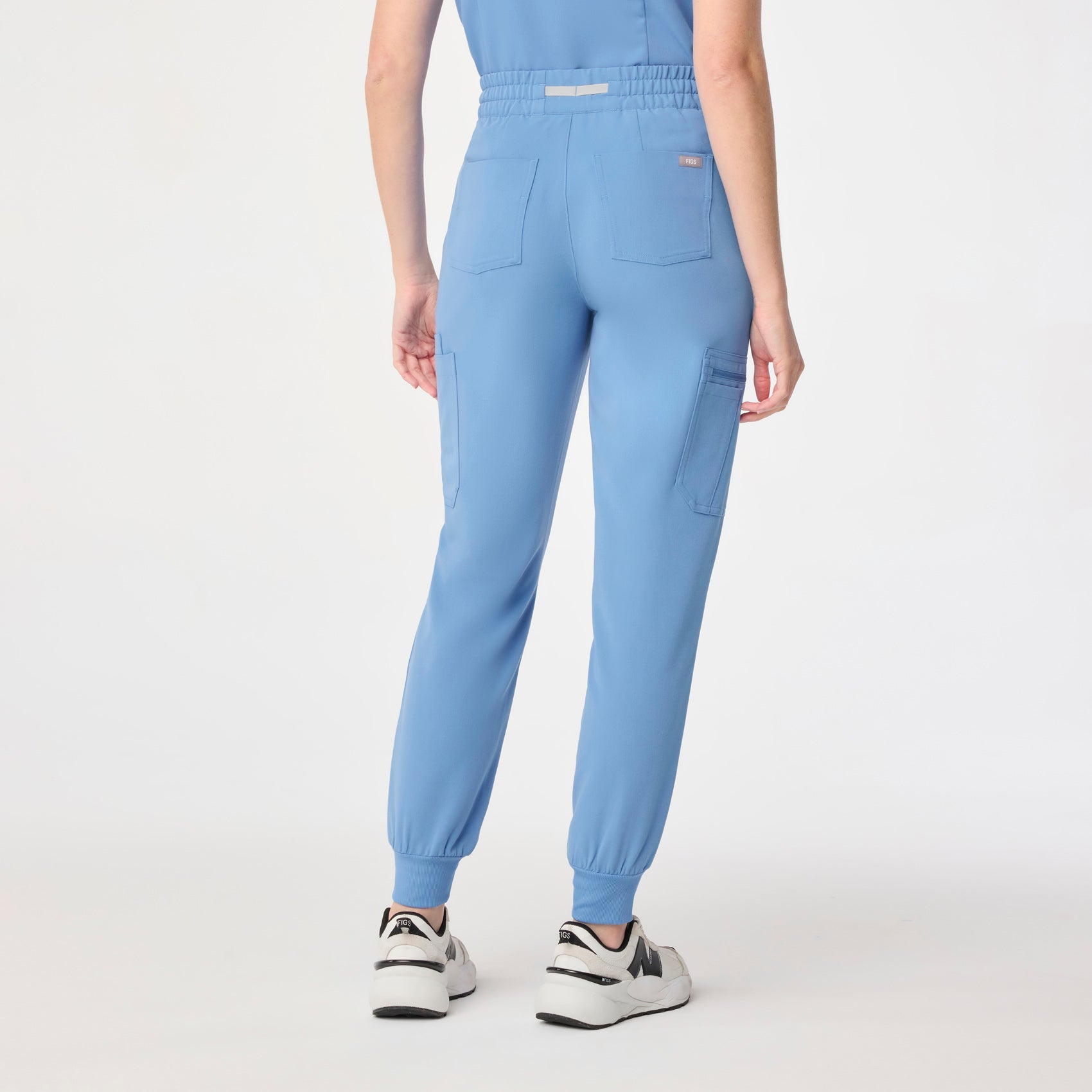 Uman High-Rise Jogger Scrub Pant - Ceil Blue