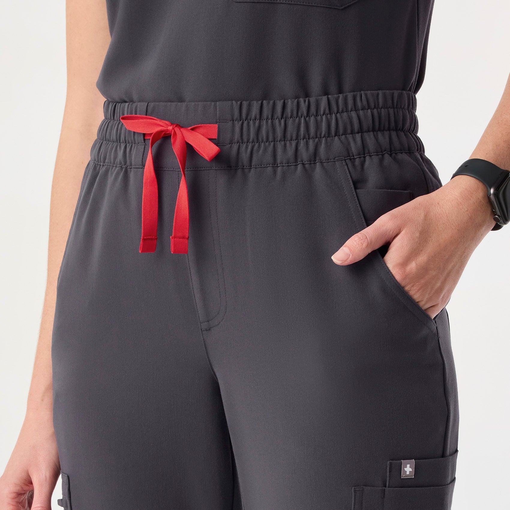 Uman High-Rise Jogger Scrub Pant - Charcoal