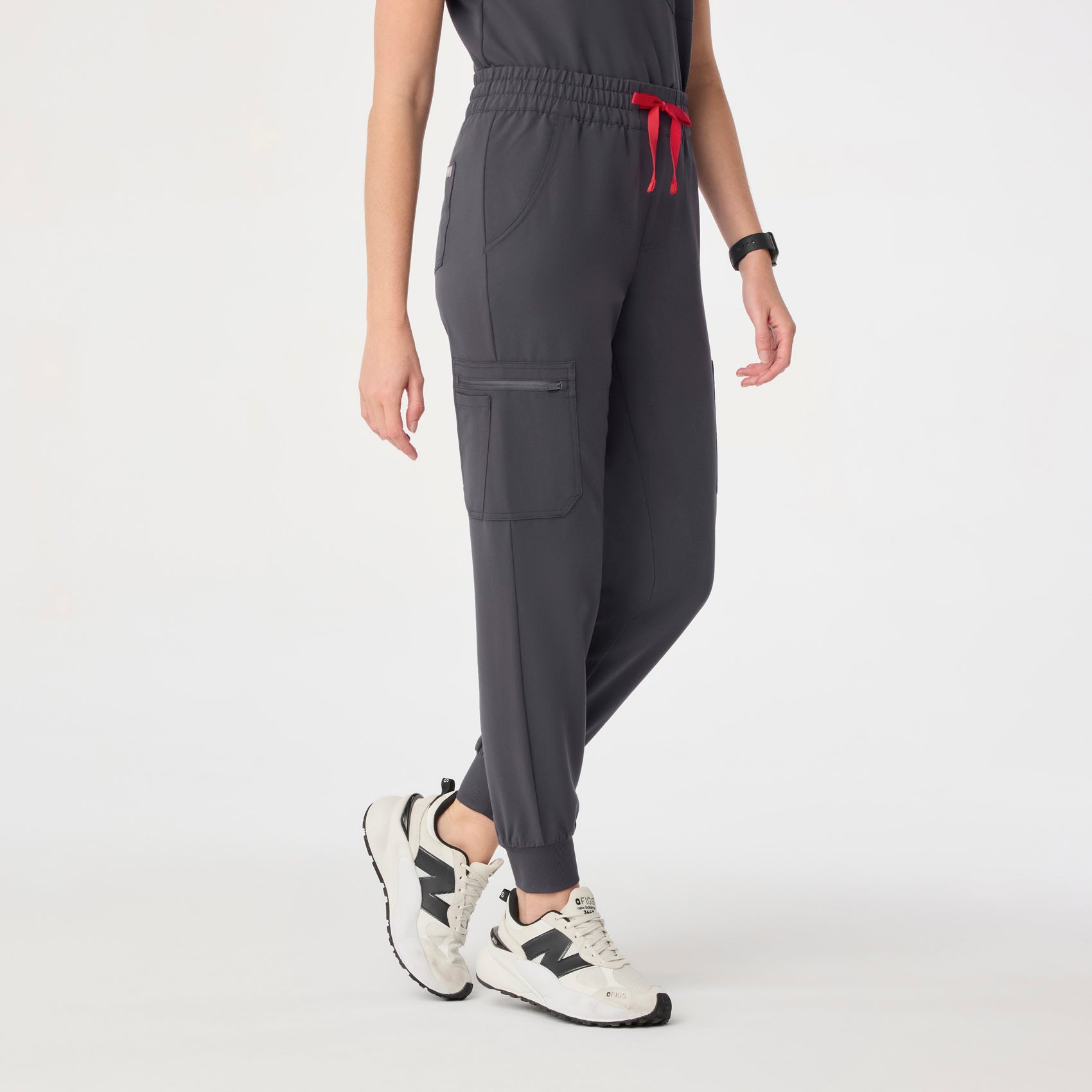 Uman High-Rise Jogger Scrub Pant - Charcoal