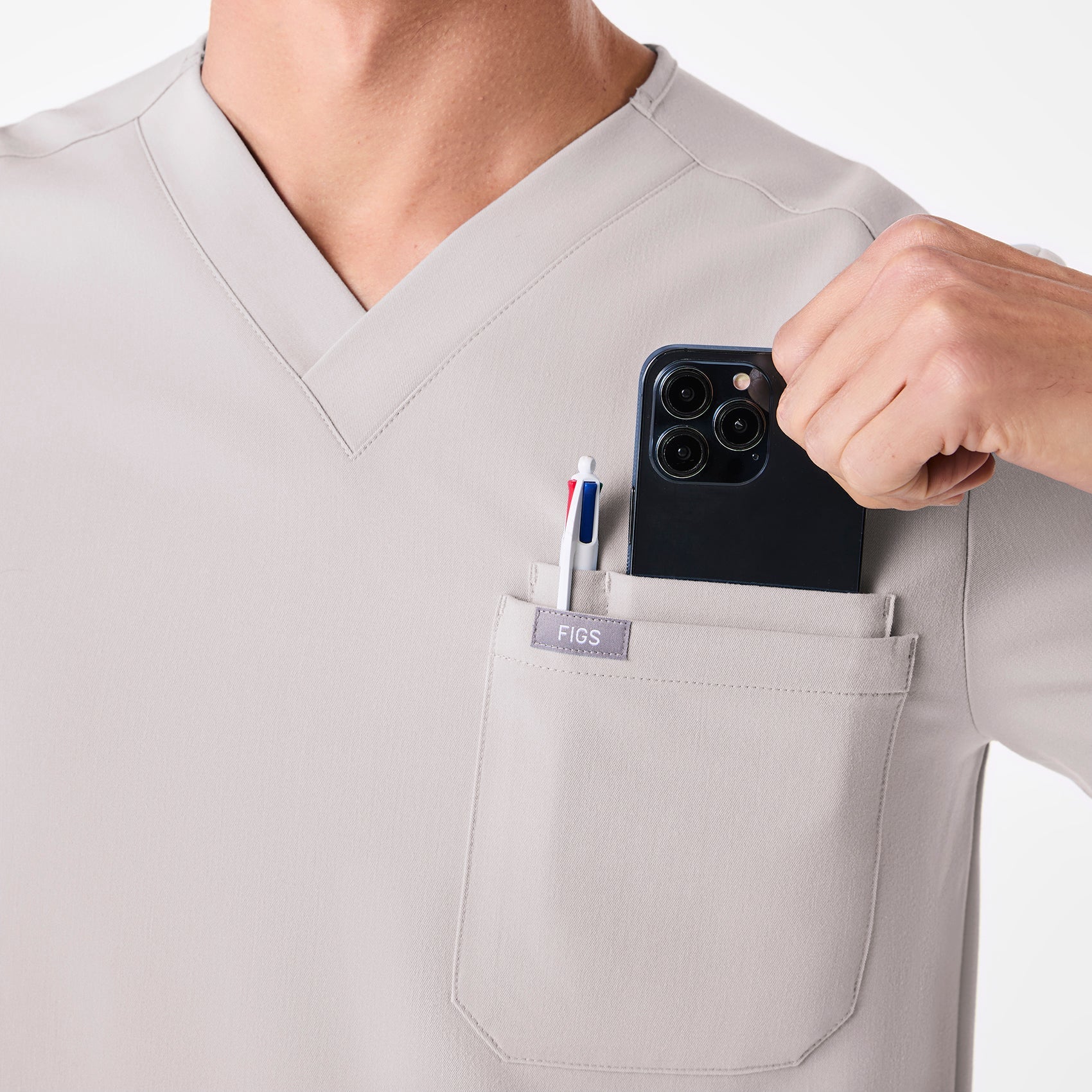 Leon Scrub Top™ - Slate