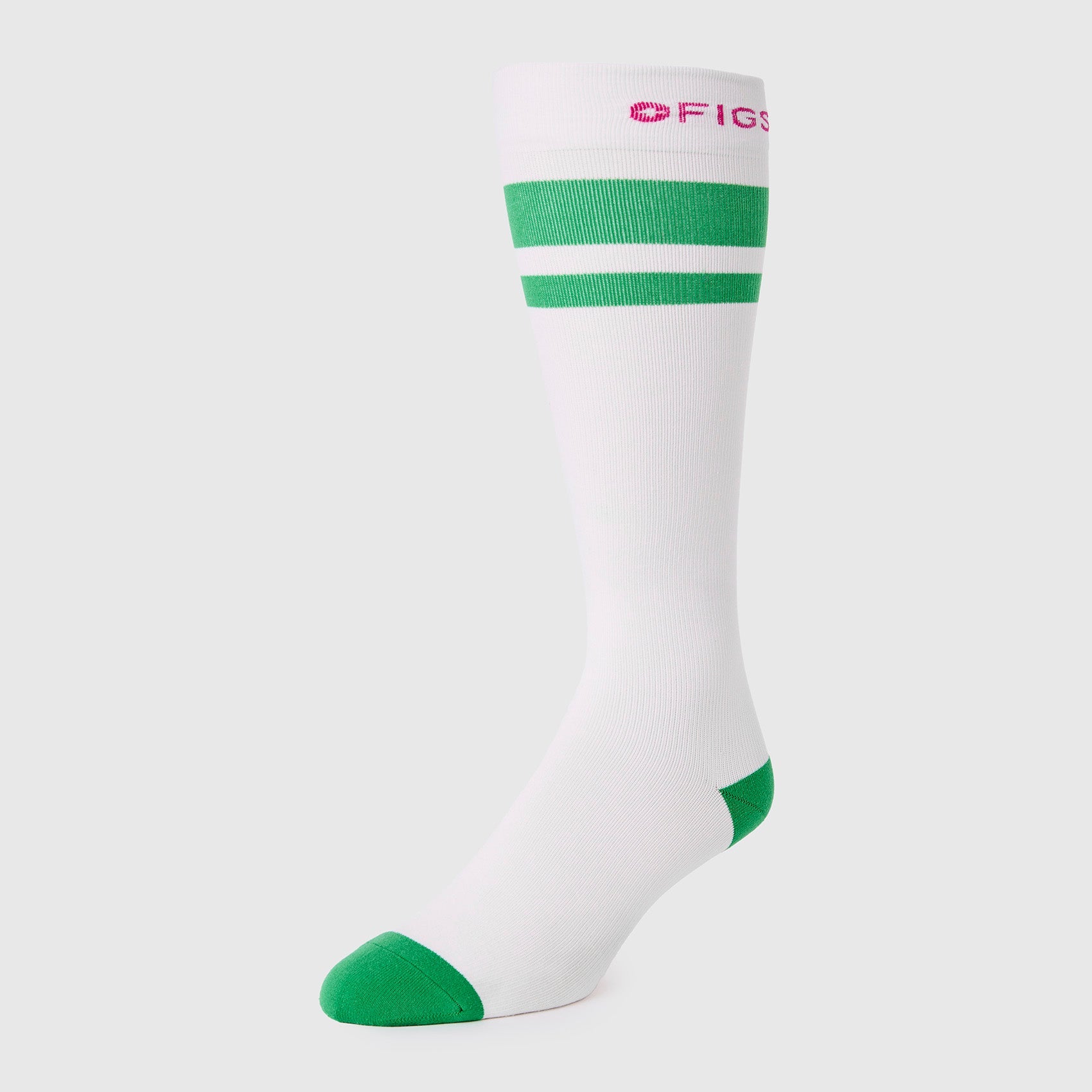 FIGS Compression Socks - Stripe/Evergreen