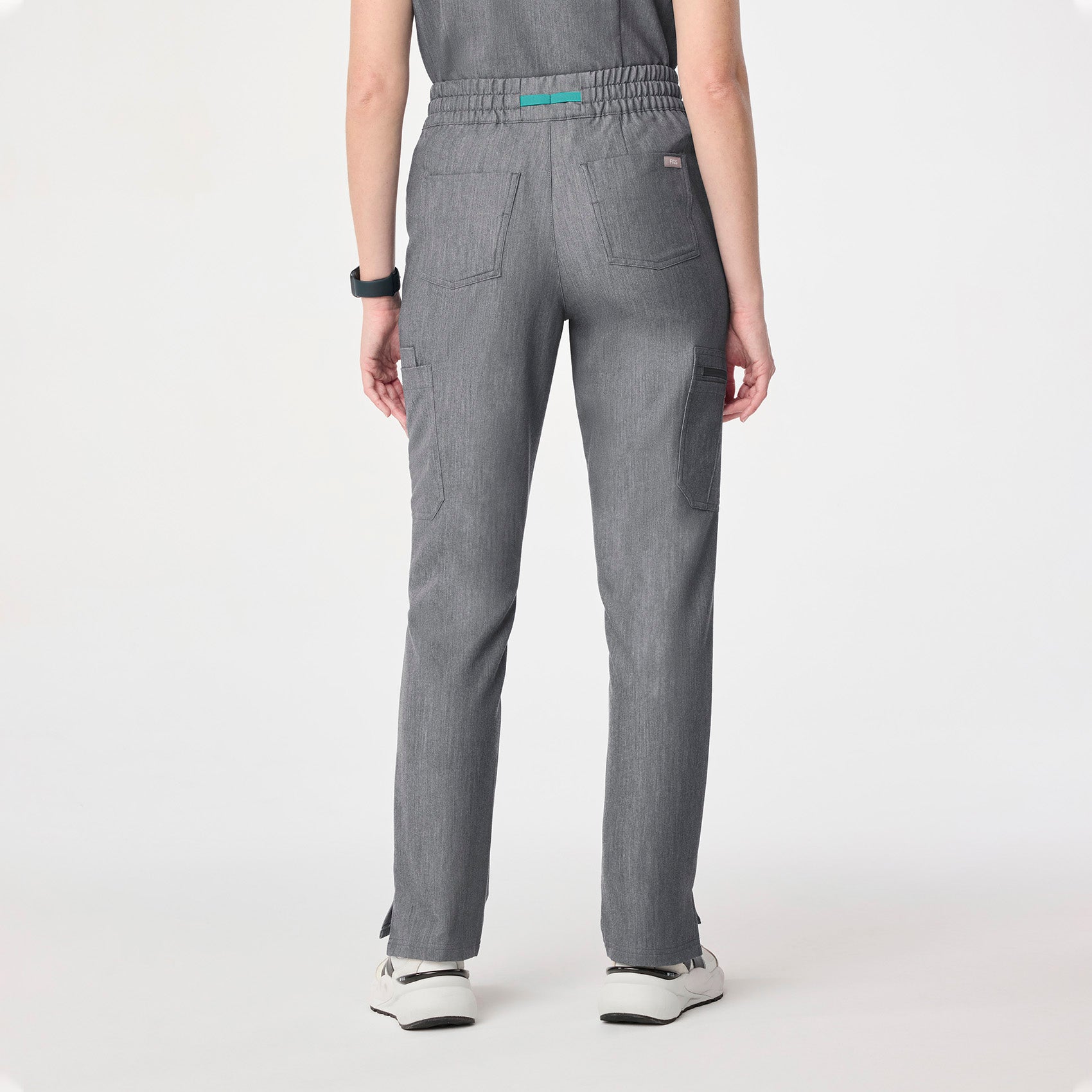 Dowa High-Rise Straight-Leg Scrub Pant - Graphite
