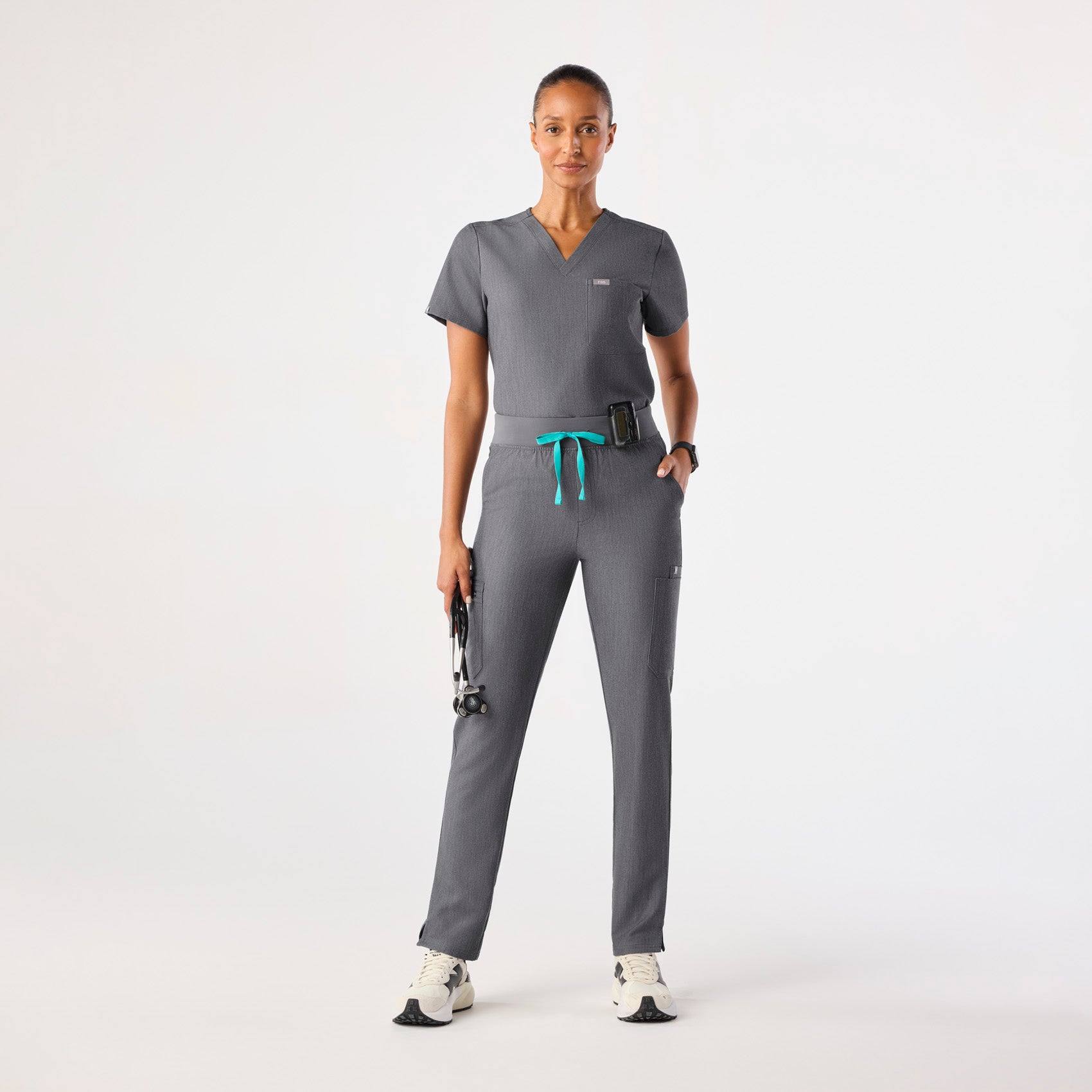 Yola High-Rise Slim Scrub Pant™ - Graphite
