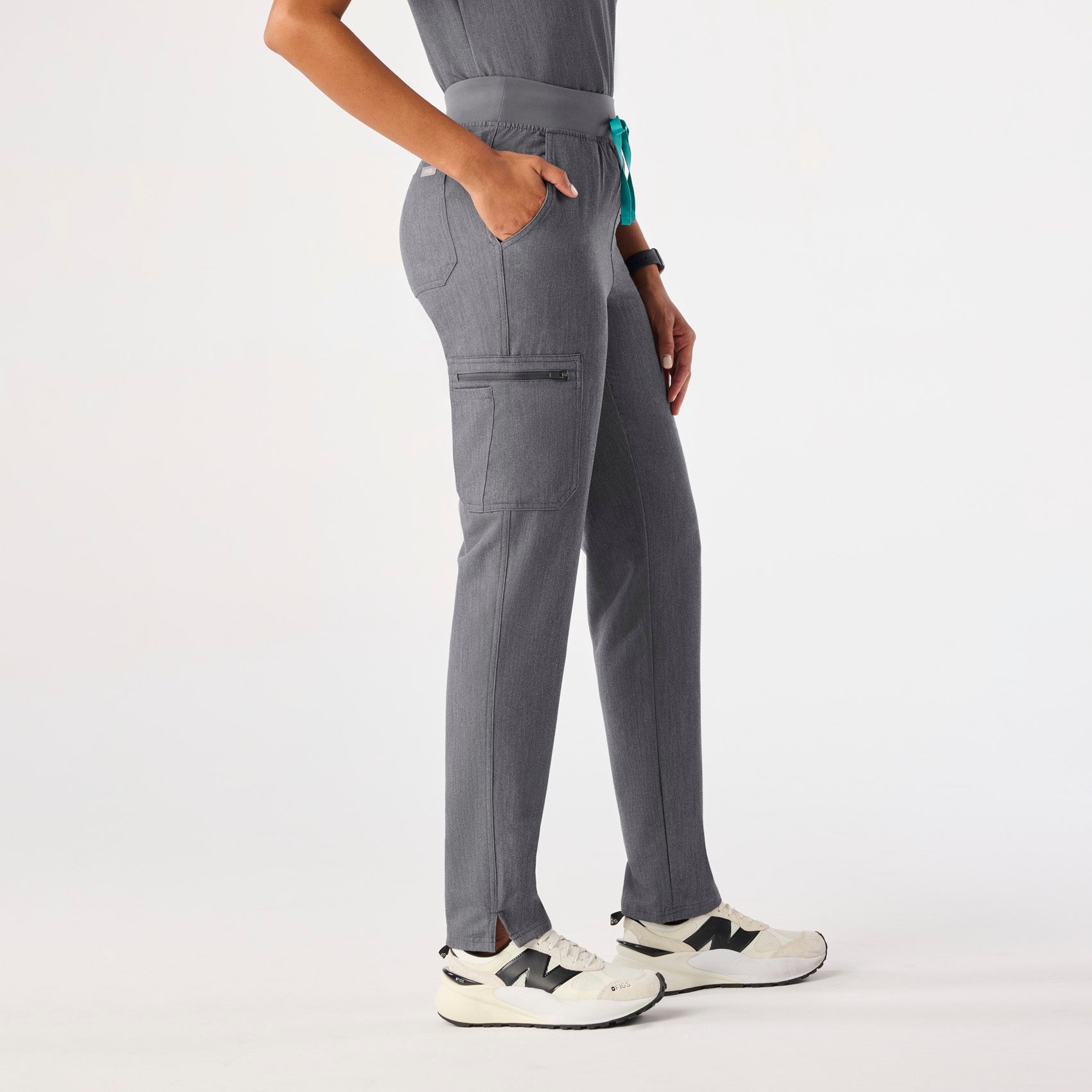 Yola High-Rise Slim Scrub Pant™ - Graphite