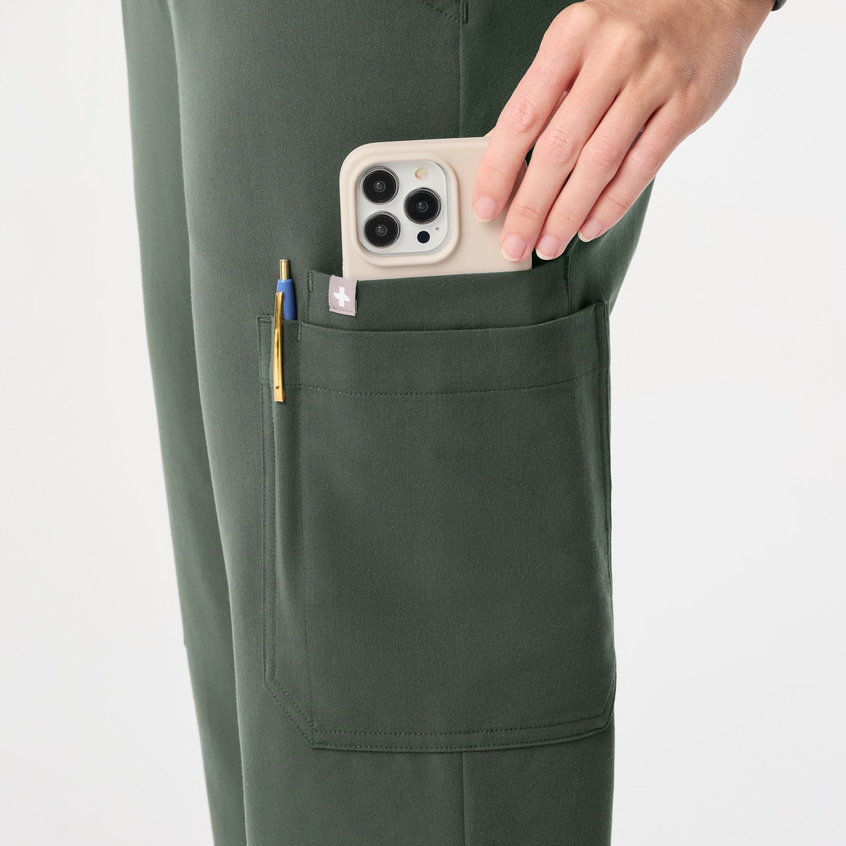 Uman High-Rise Jogger Scrub Pant - Moss