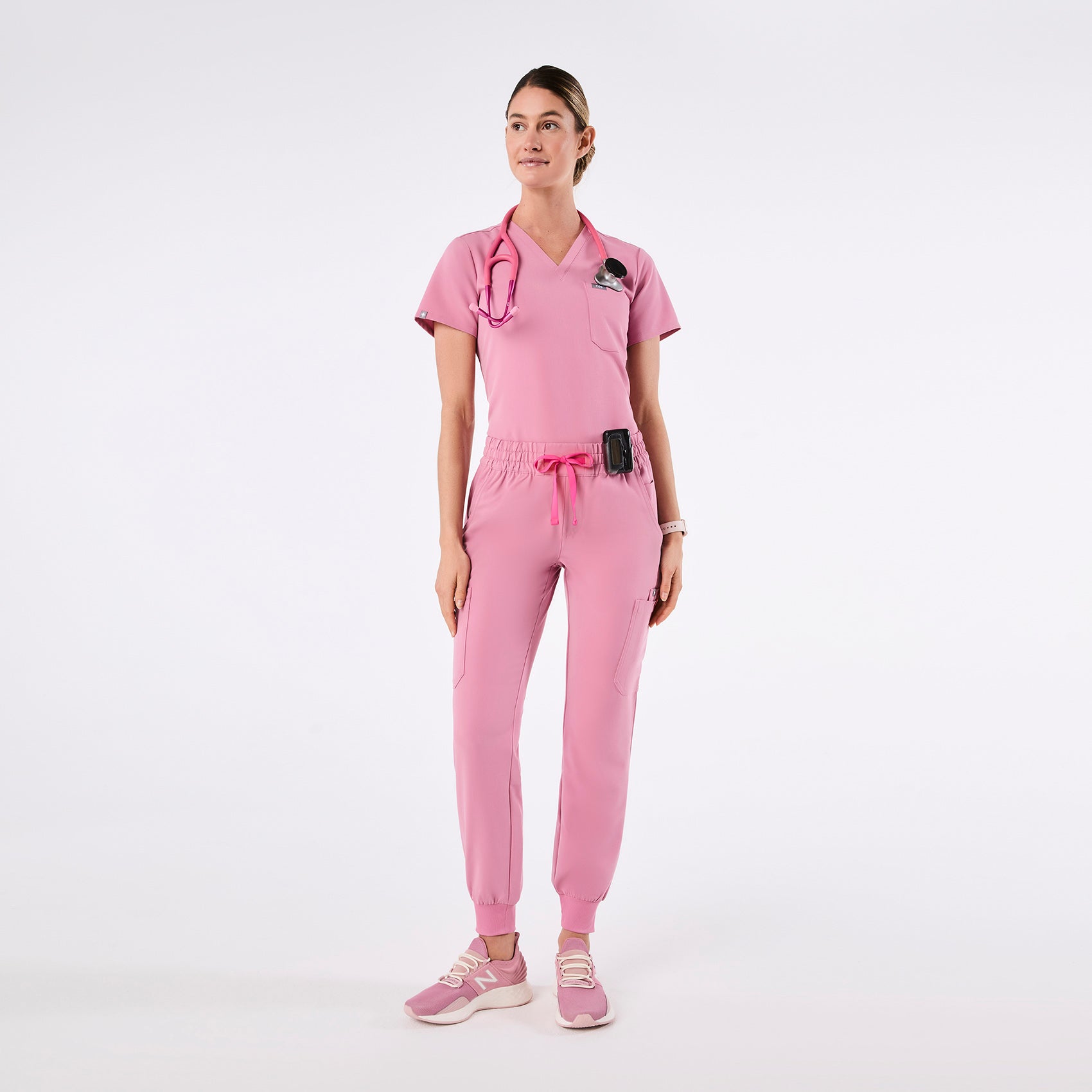 Uman Jogger Scrub Pant - Chalk Pink