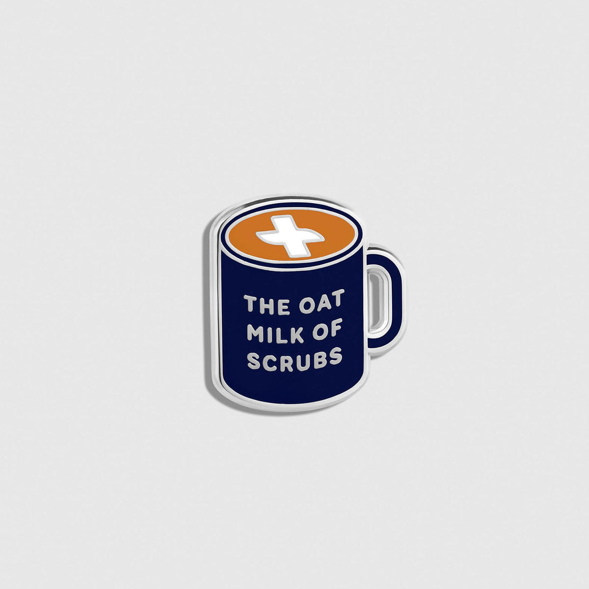 FIGS | V Coterie Oatmilk of Scrubs Enamel Pin - Navy