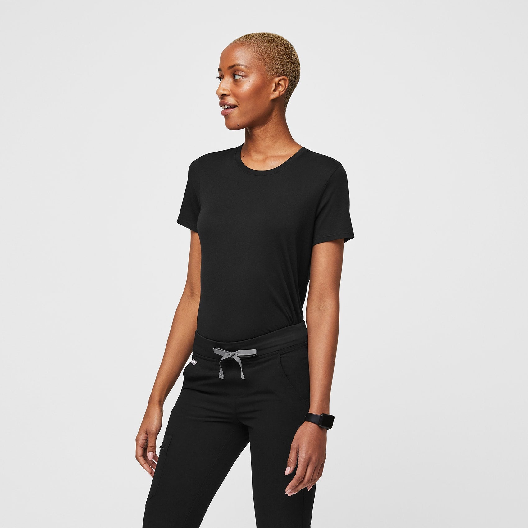 Supersoft Short-Sleeve Underscrub - Black