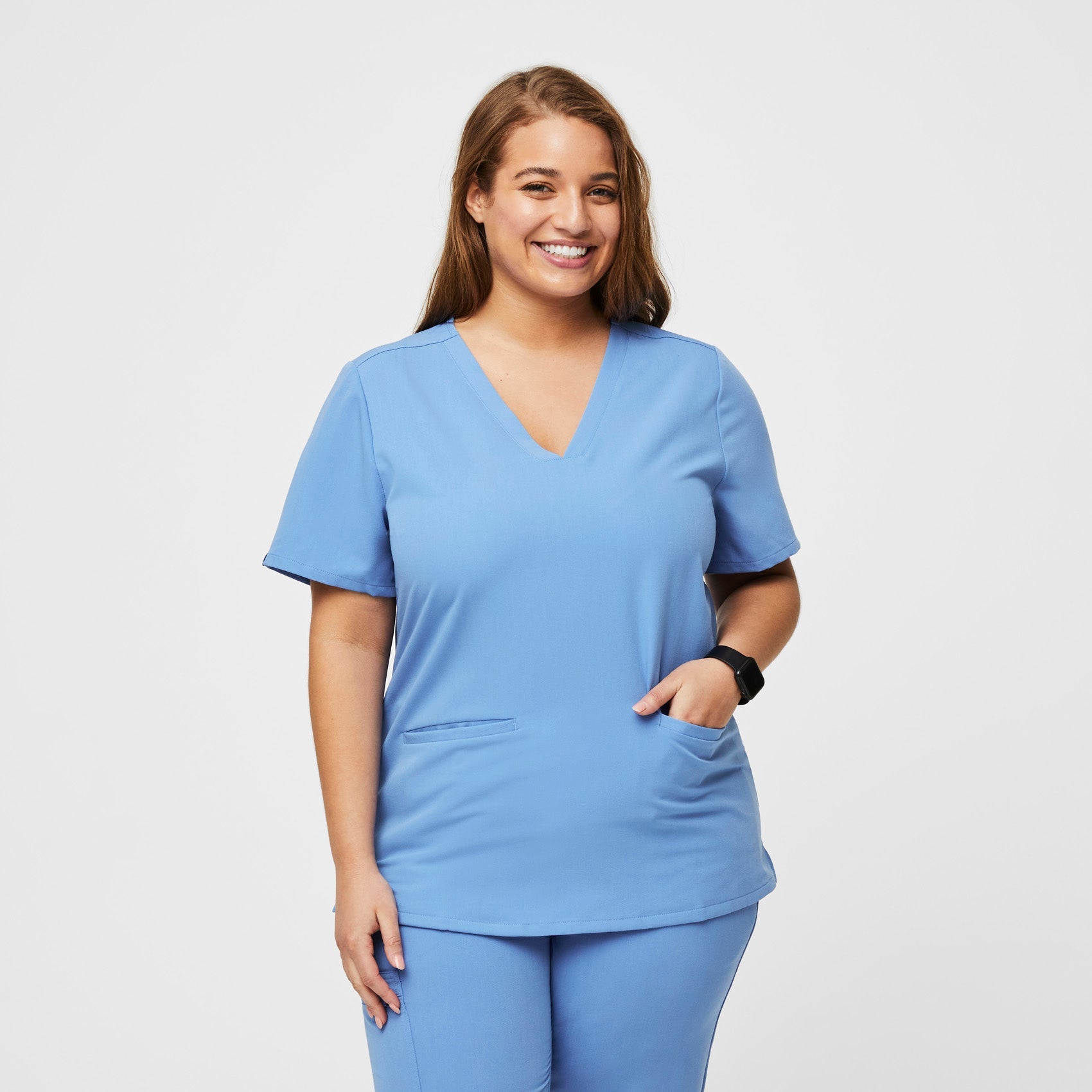 Casma Scrub Top™ - Ceil Blue