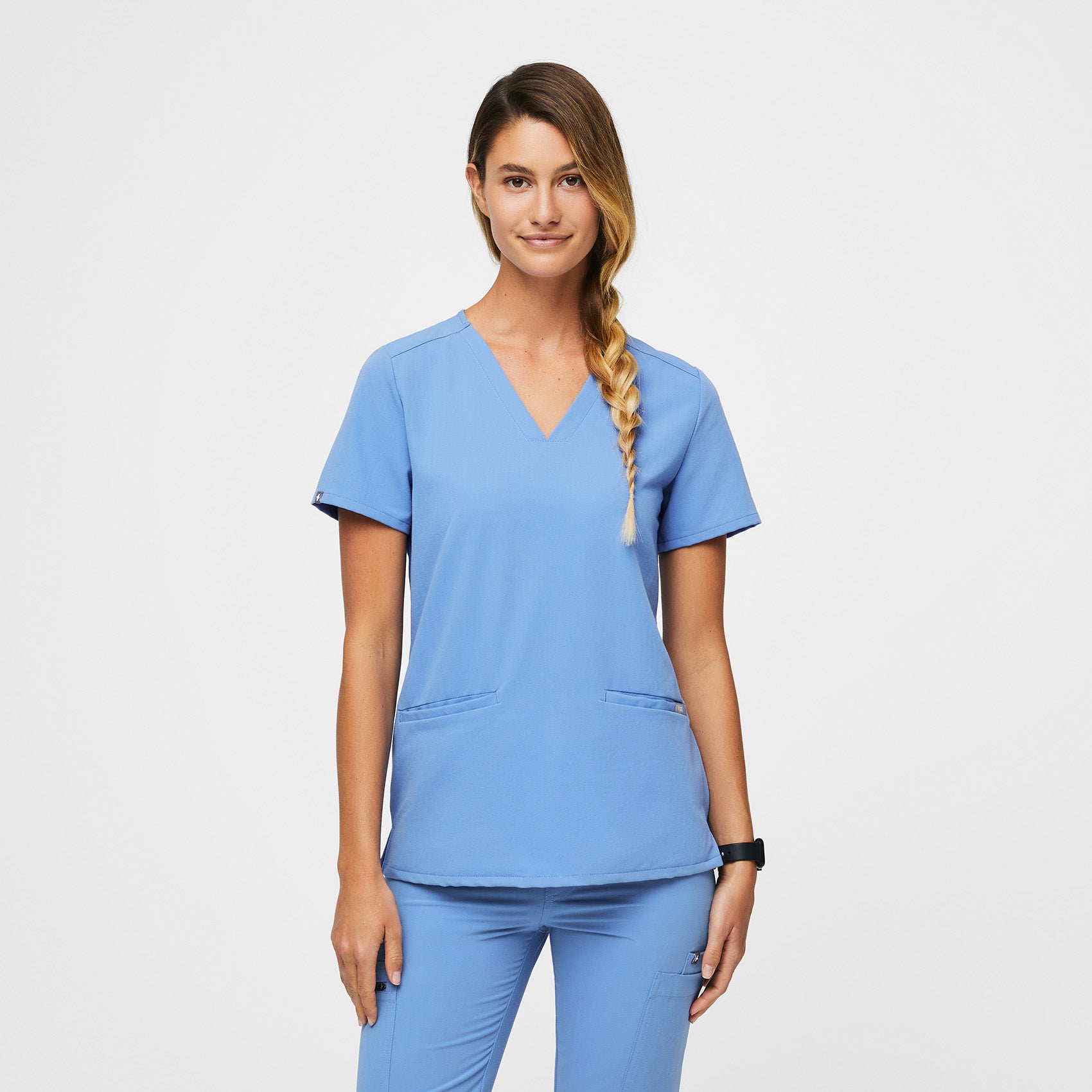 Casma Scrub Top™ - Ceil Blue