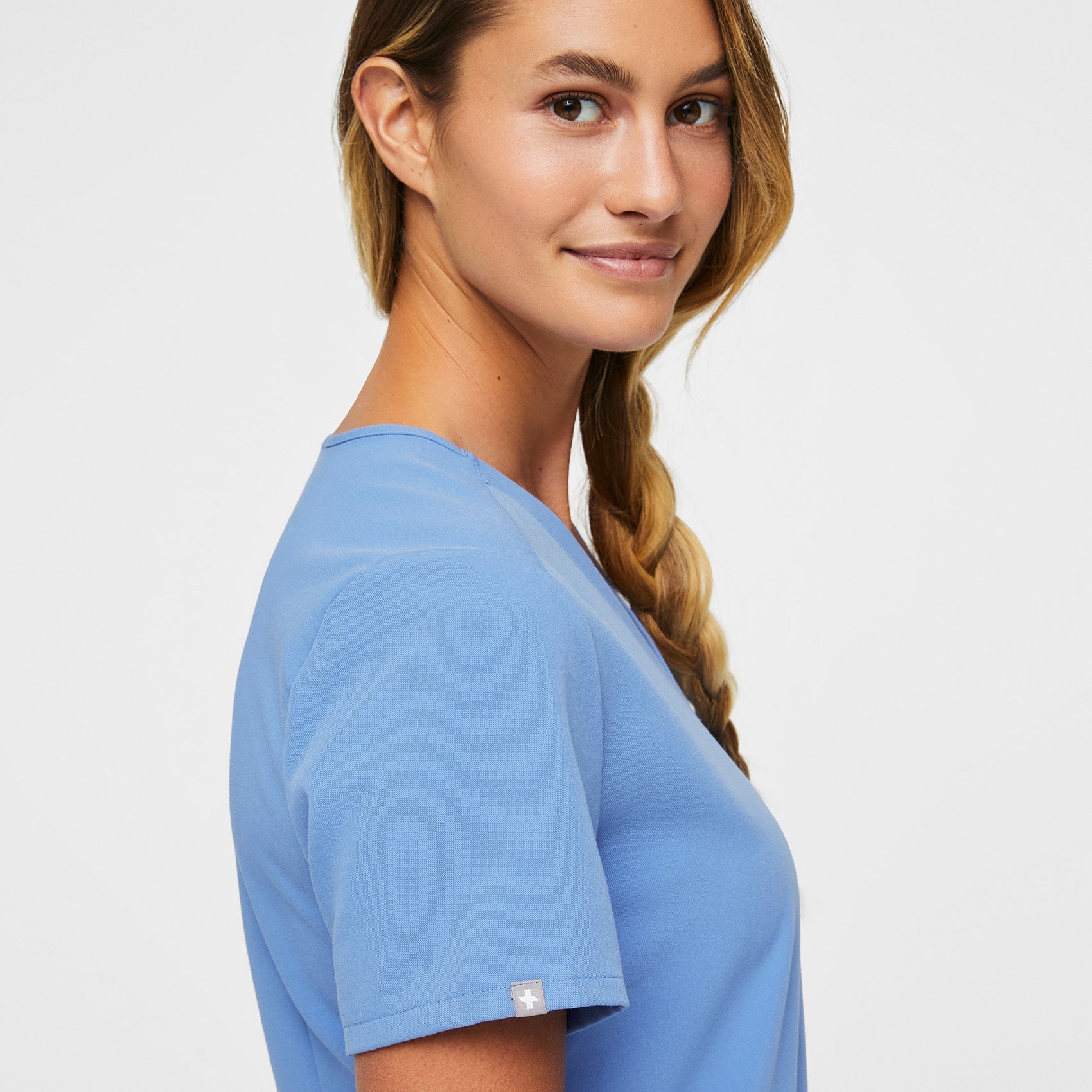 Casma Scrub Top™ - Ceil Blue
