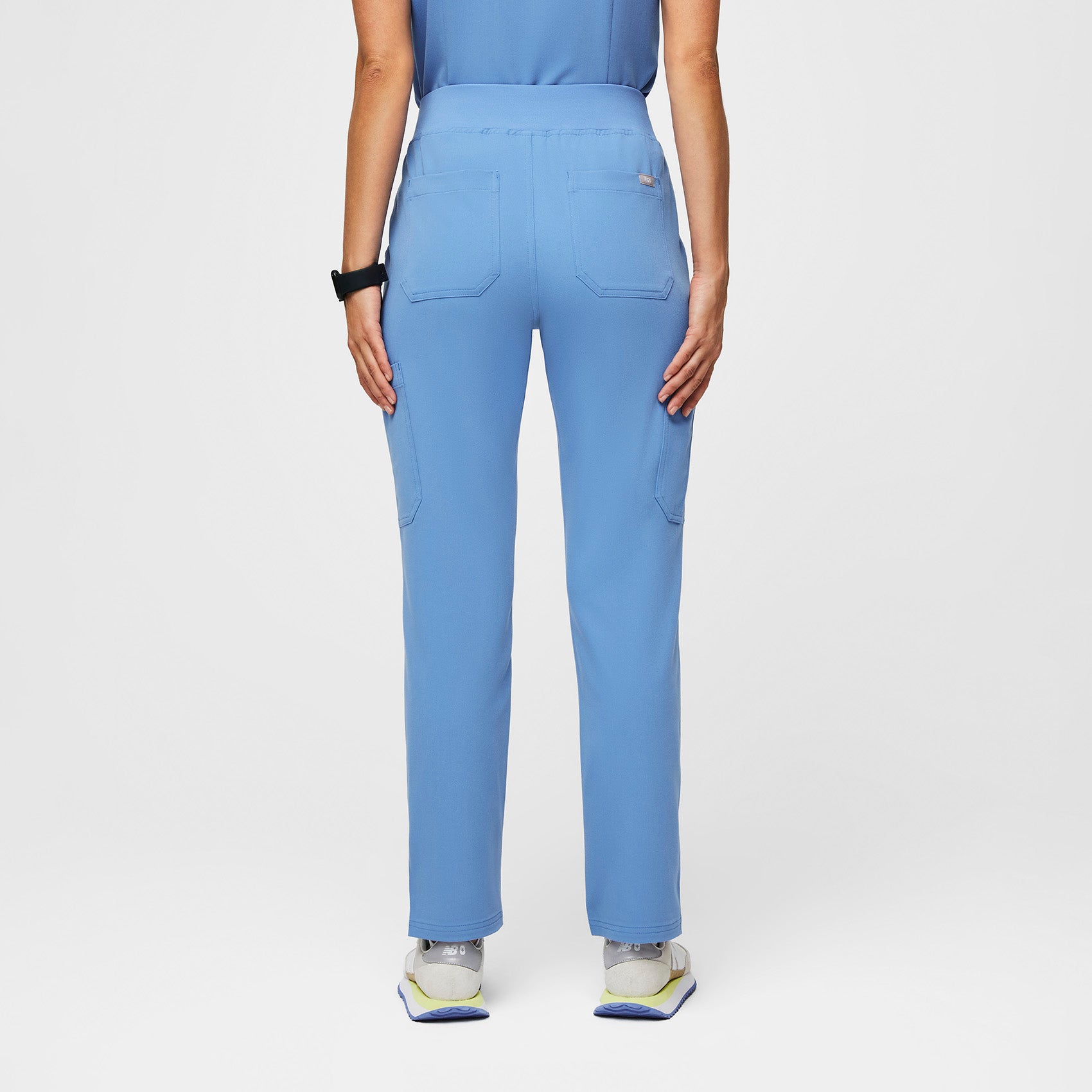 Yola High-Rise Slim Scrub Pant™ - Ceil Blue
