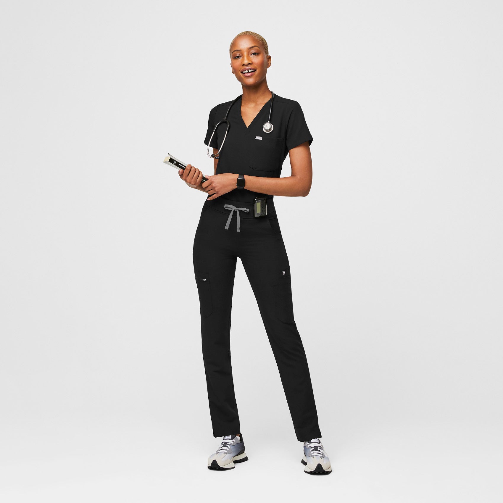 Yola High-Rise Slim Scrub Pant™ - Black