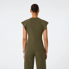 Orillia Slim Scoop Neck Scrub Top