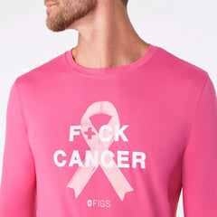 F Cancer Ribbon Long-Sleeved Underscrub